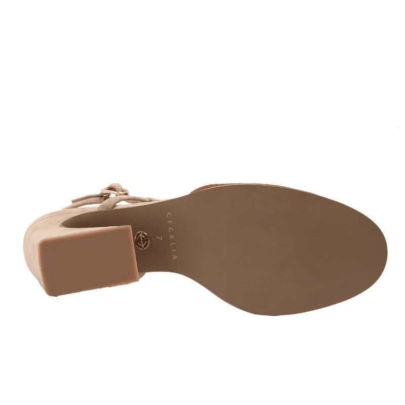 Sophia Slingback Heel - Cafe/Tea