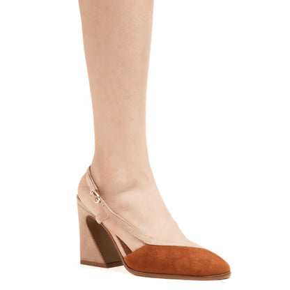 Sophia Slingback Heel - Cafe/Tea