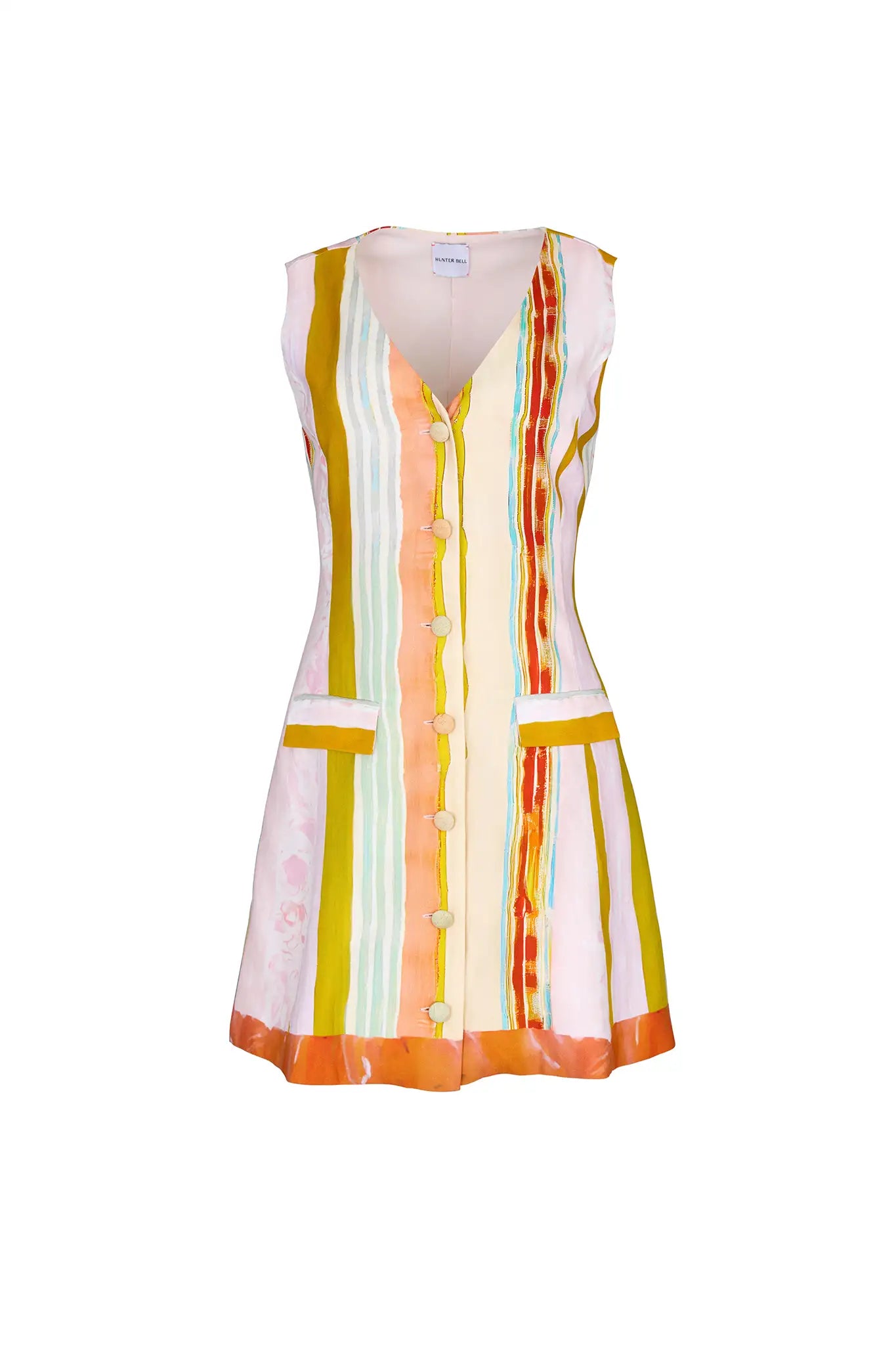 Suni Dress - Abstract Stripe