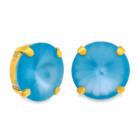 TOVA The Basics Studs Earring - Aquamarine Matte