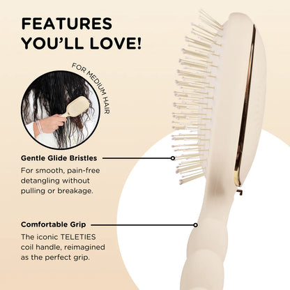 Detangler Hair Brush - Medium Hair - Tan
