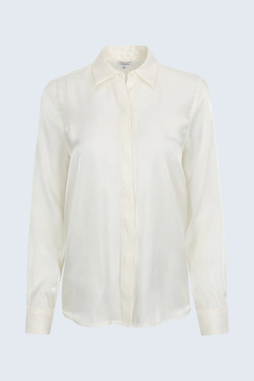 Tilda Long Sleeve Button Up - Ecru