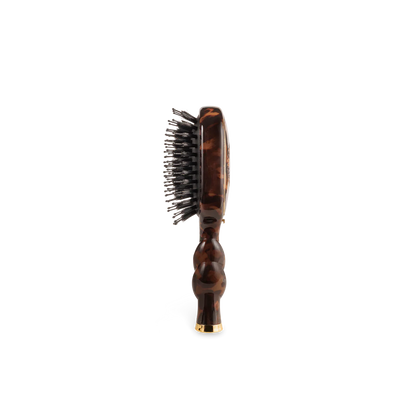 Mini Boar Bristle Hair Brush - Tortoise