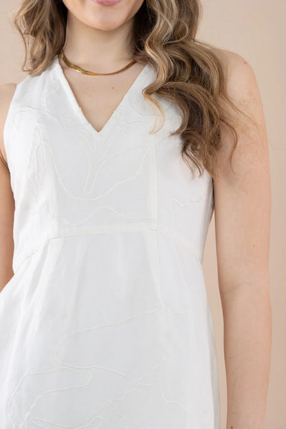Twiggy Dress - Gardenia White