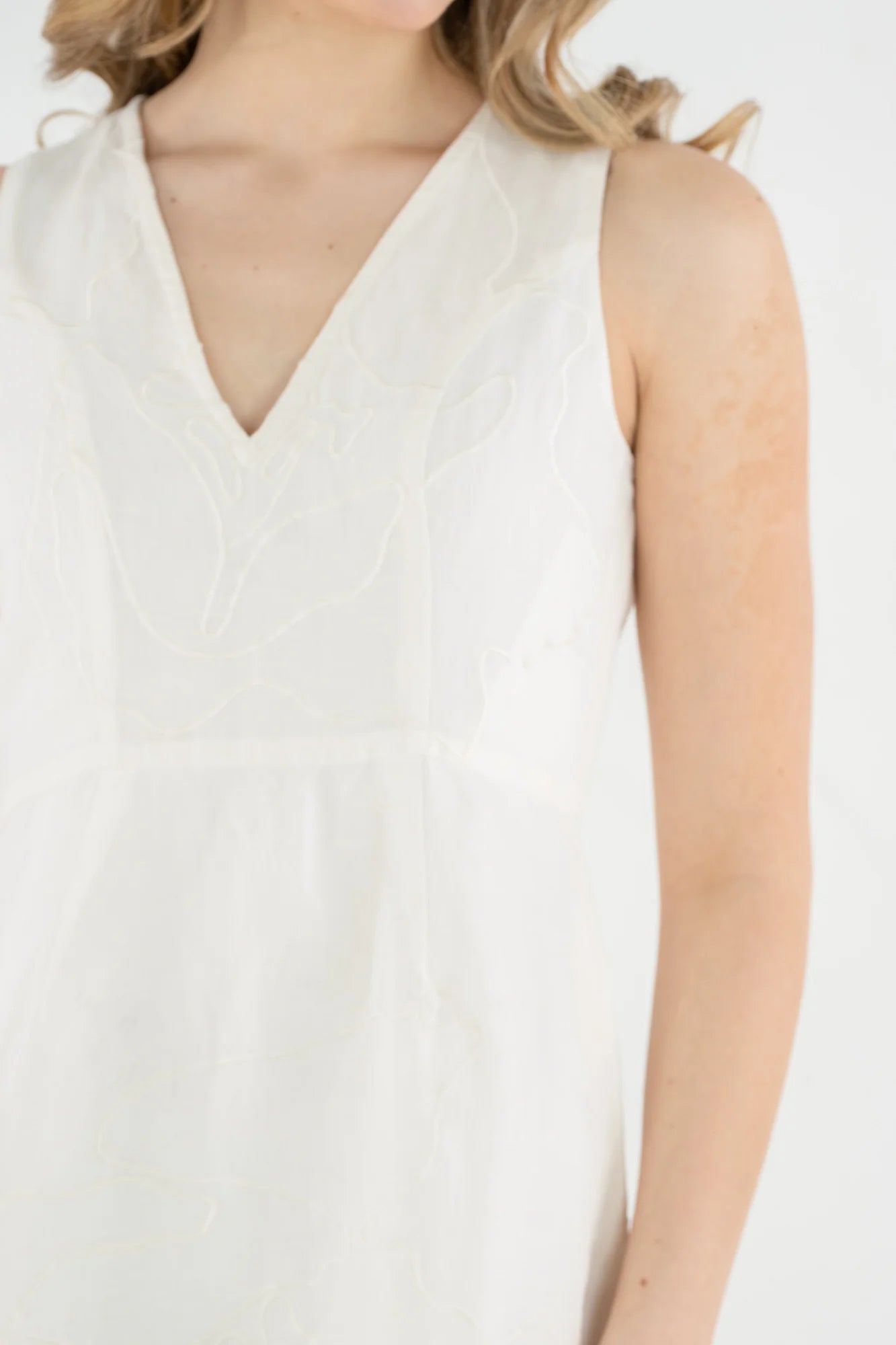 Twiggy Dress - Gardenia White