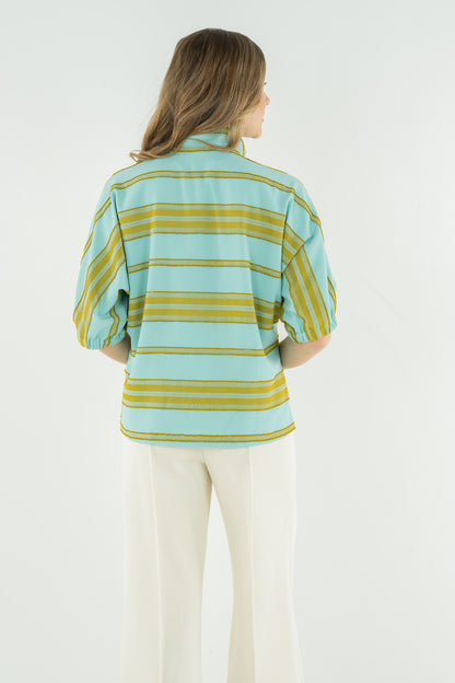 Bonny Top - Fringe Stripe