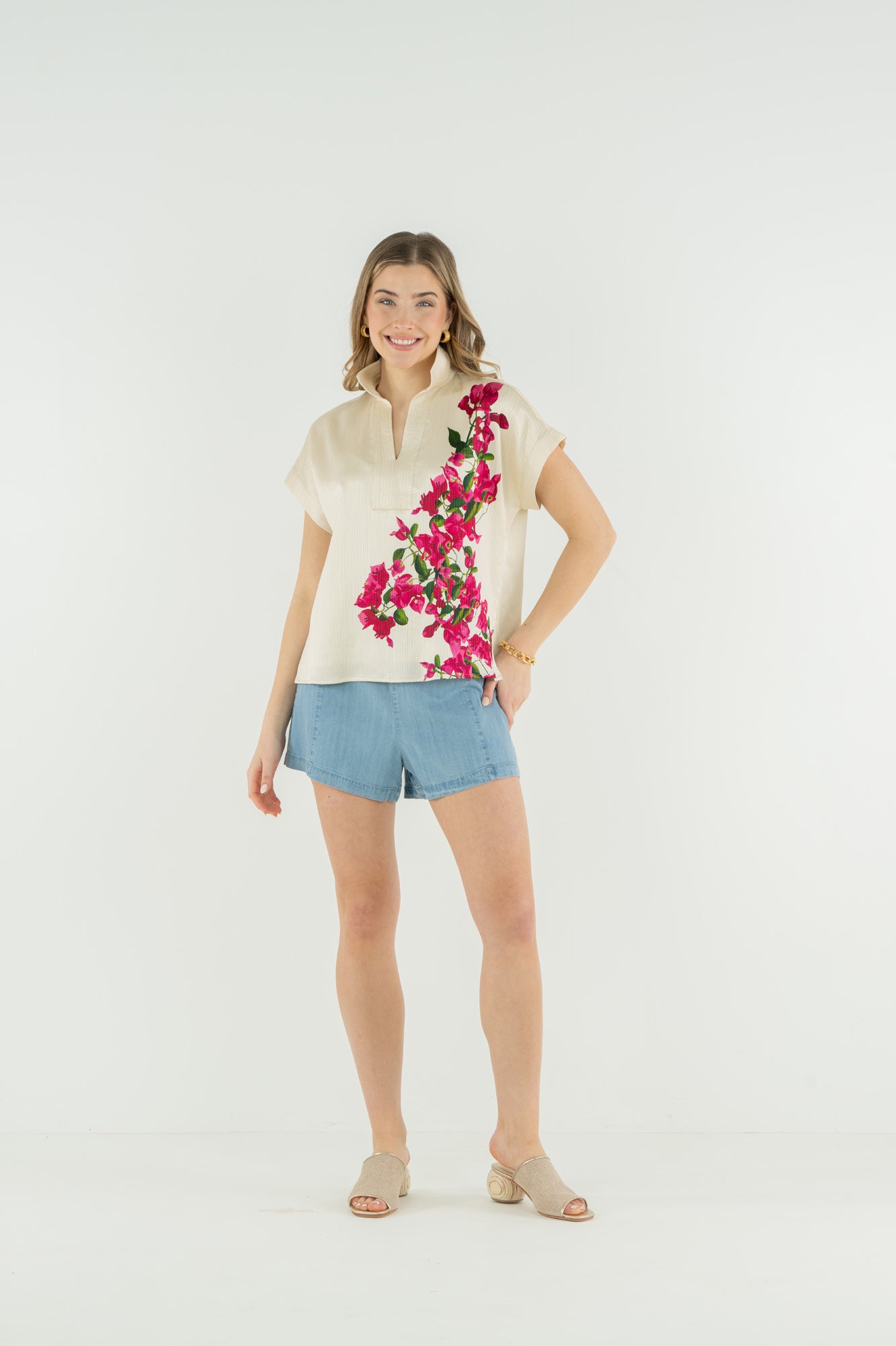 Riviera Top - Bougainvillea