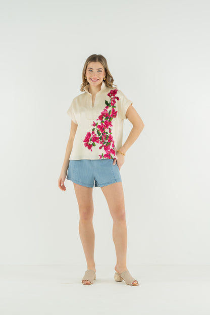 Riviera Top - Bougainvillea