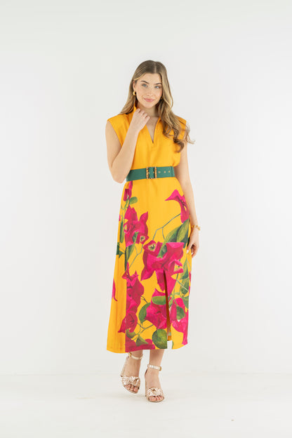 Roma Dress - Bougainvillea