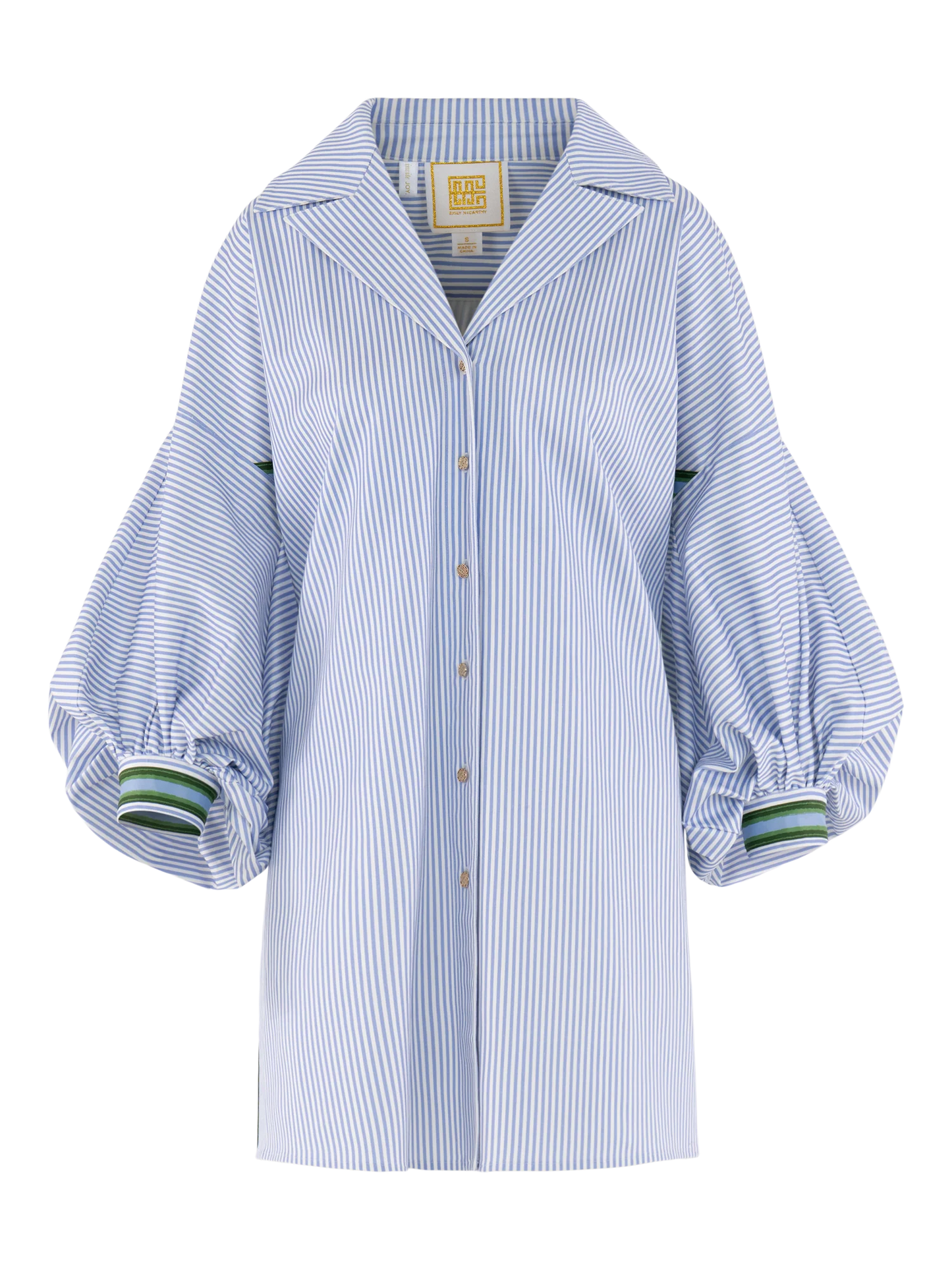 Iris Oxford Dress - Grapemist Stripe