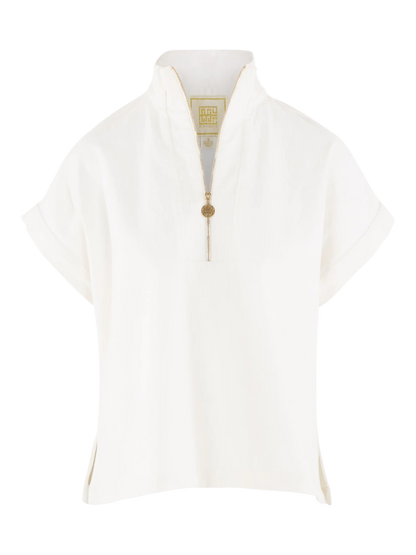 Poppy Pullover Top - Gardenia Denim
