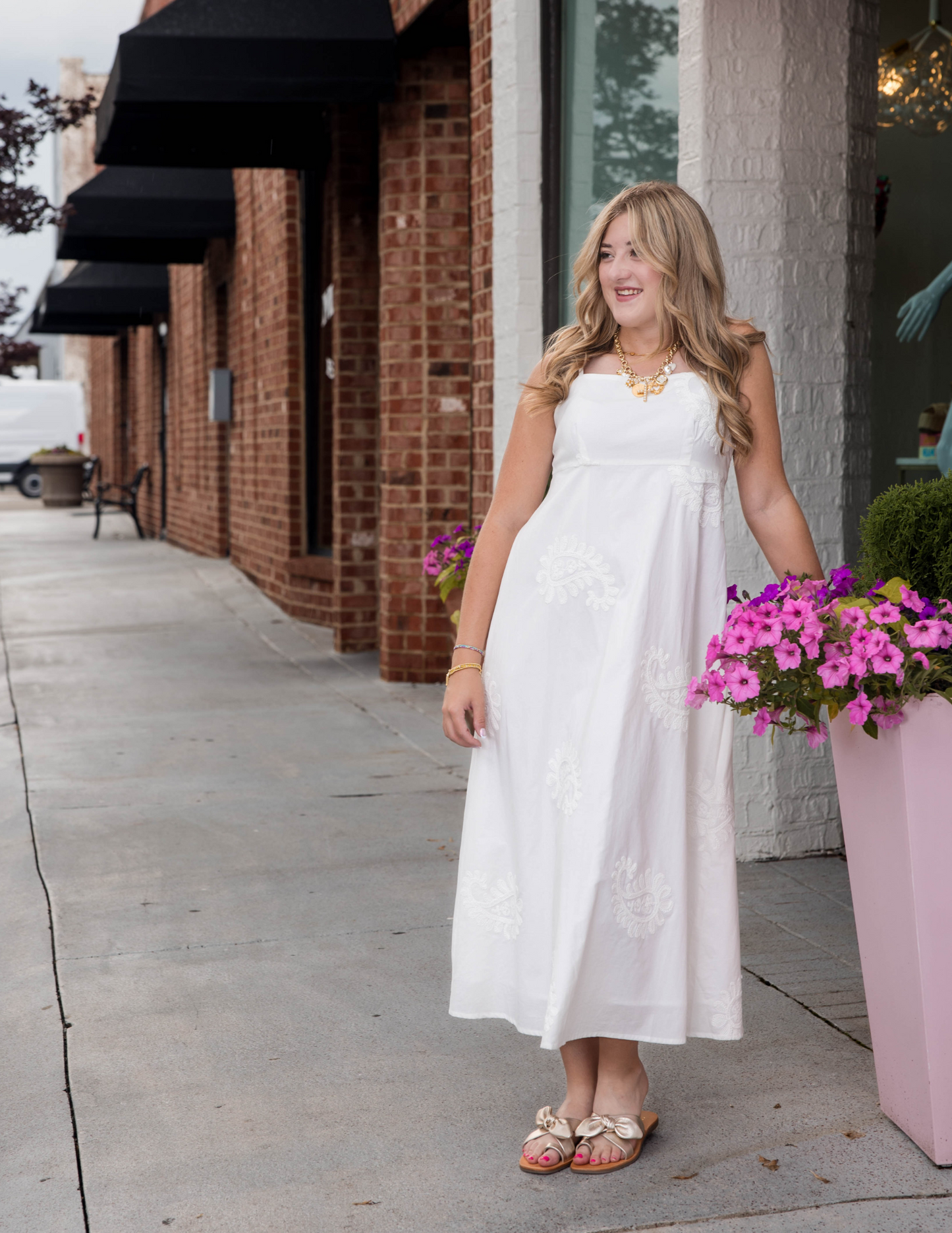 Nacera Dress - White