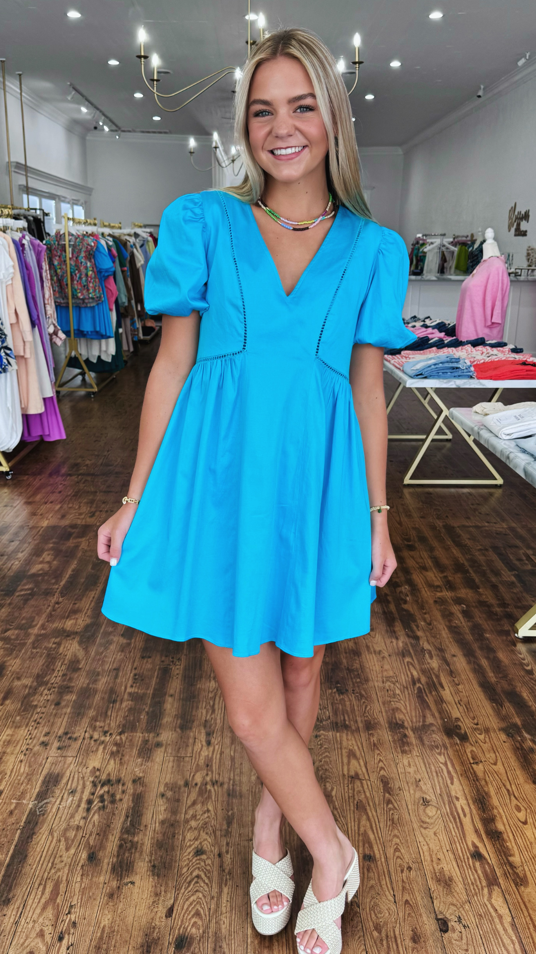 Emily Dress - Turquoise