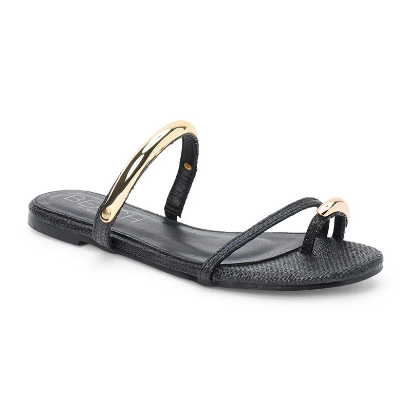 Vacay Flat Sandal - Black