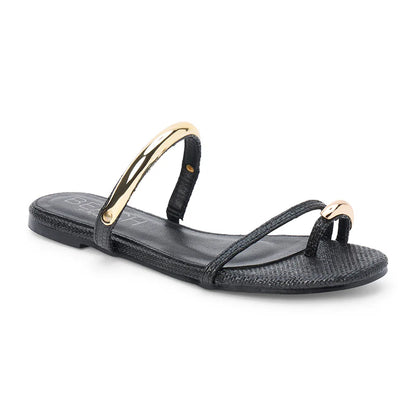 Vacay Flat Sandal - Black