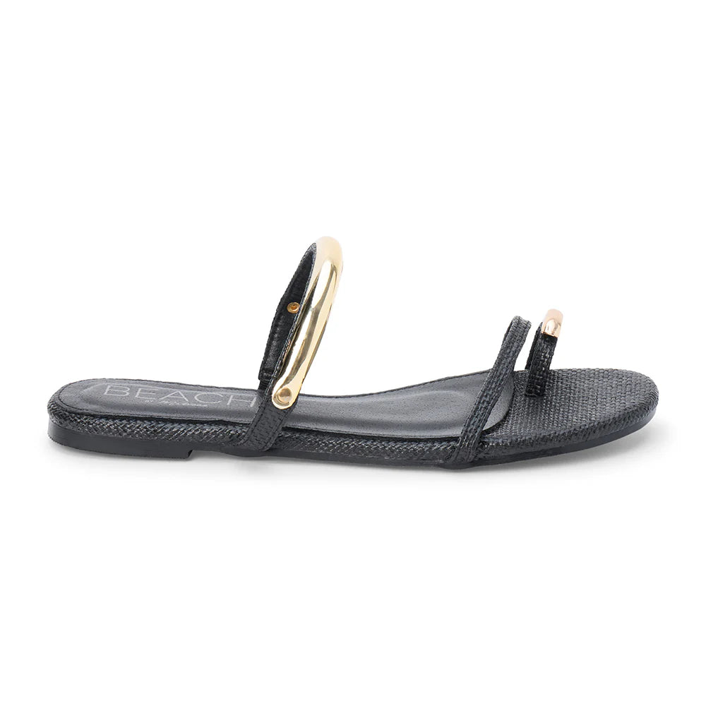 Vacay Flat Sandal - Black