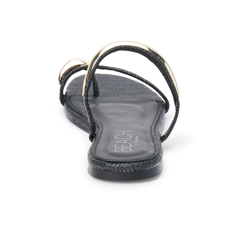 Vacay Flat Sandal - Black