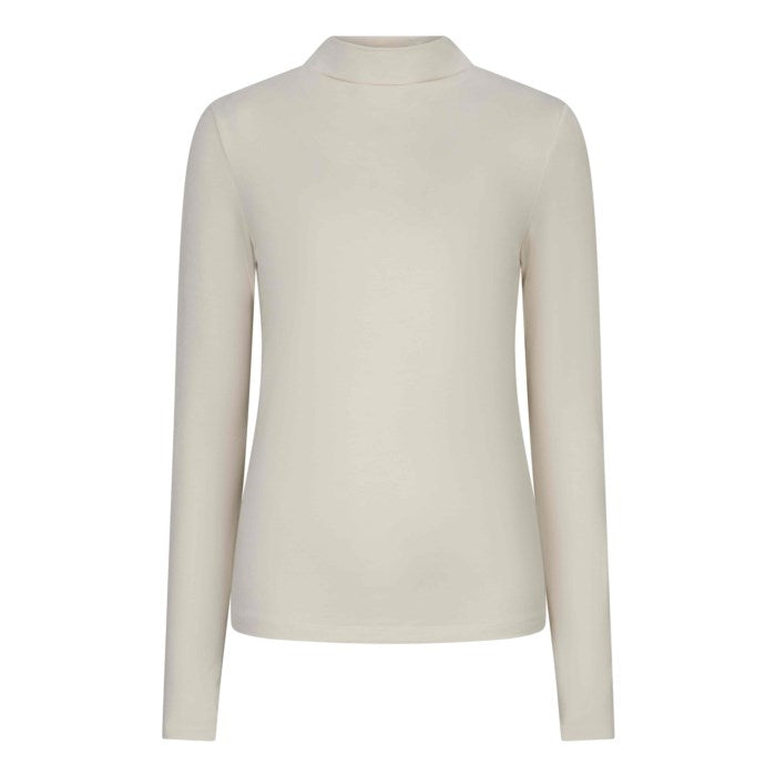 Basic Turtleneck Top - Vanilla