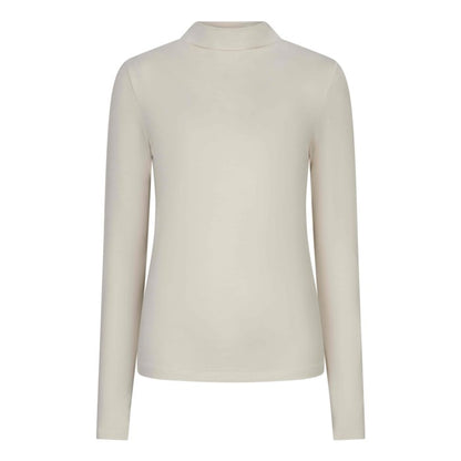 Basic Turtleneck Top - Vanilla