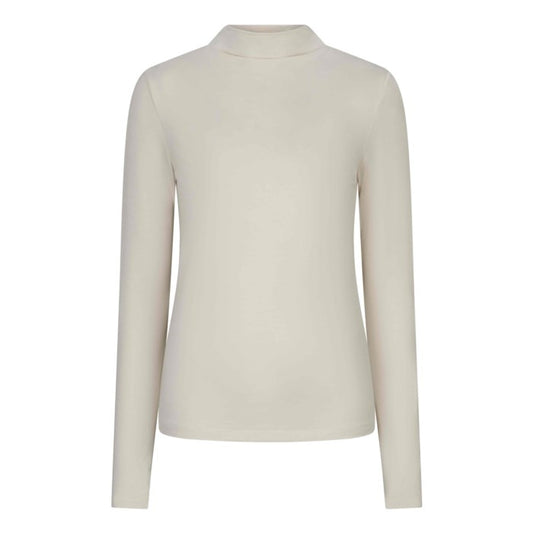 Basic Turtleneck Top - Vanilla