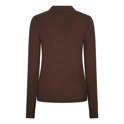 Basic Turtleneck Top - Coffee