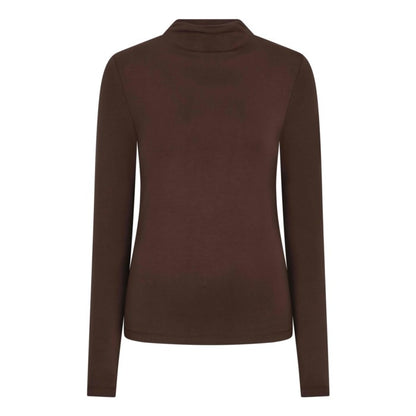 Basic Turtleneck Top - Coffee
