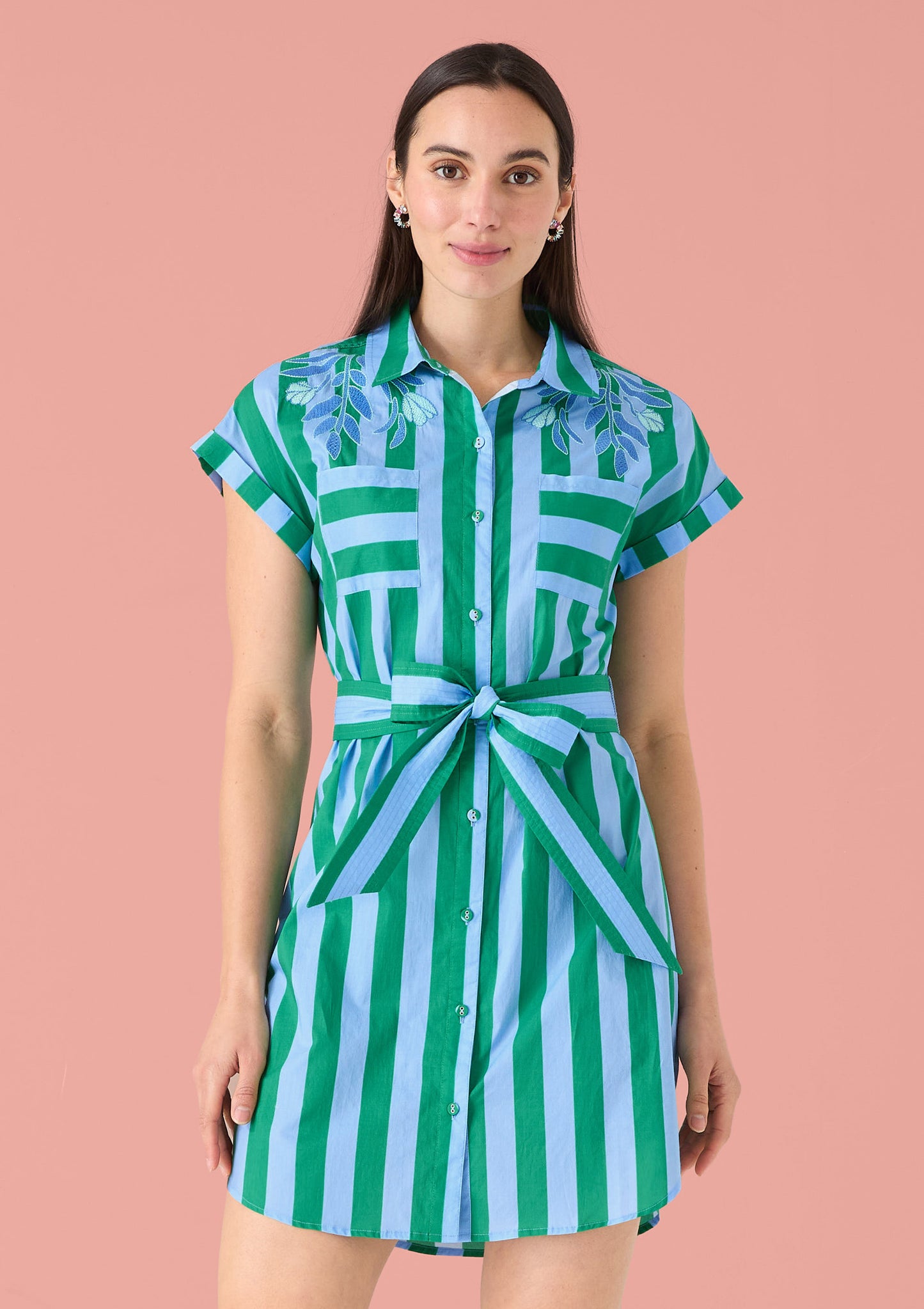 Whitney Dress - Parasol Stripe