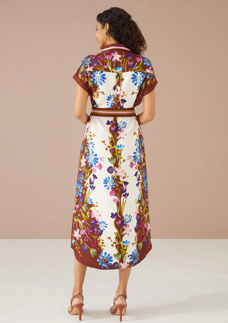 Willa Dress - Prairie Floral Cinnamon Ivory