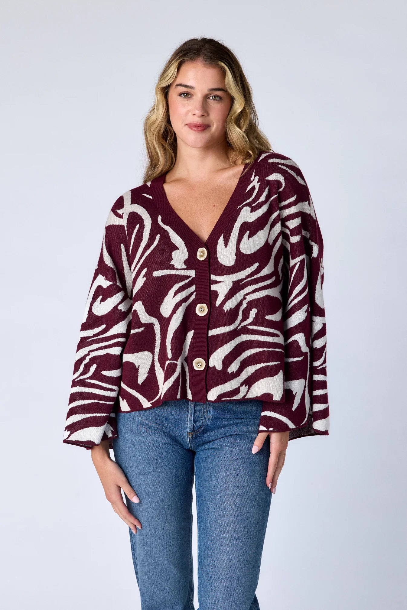 Esme Sweater Top - Zebra