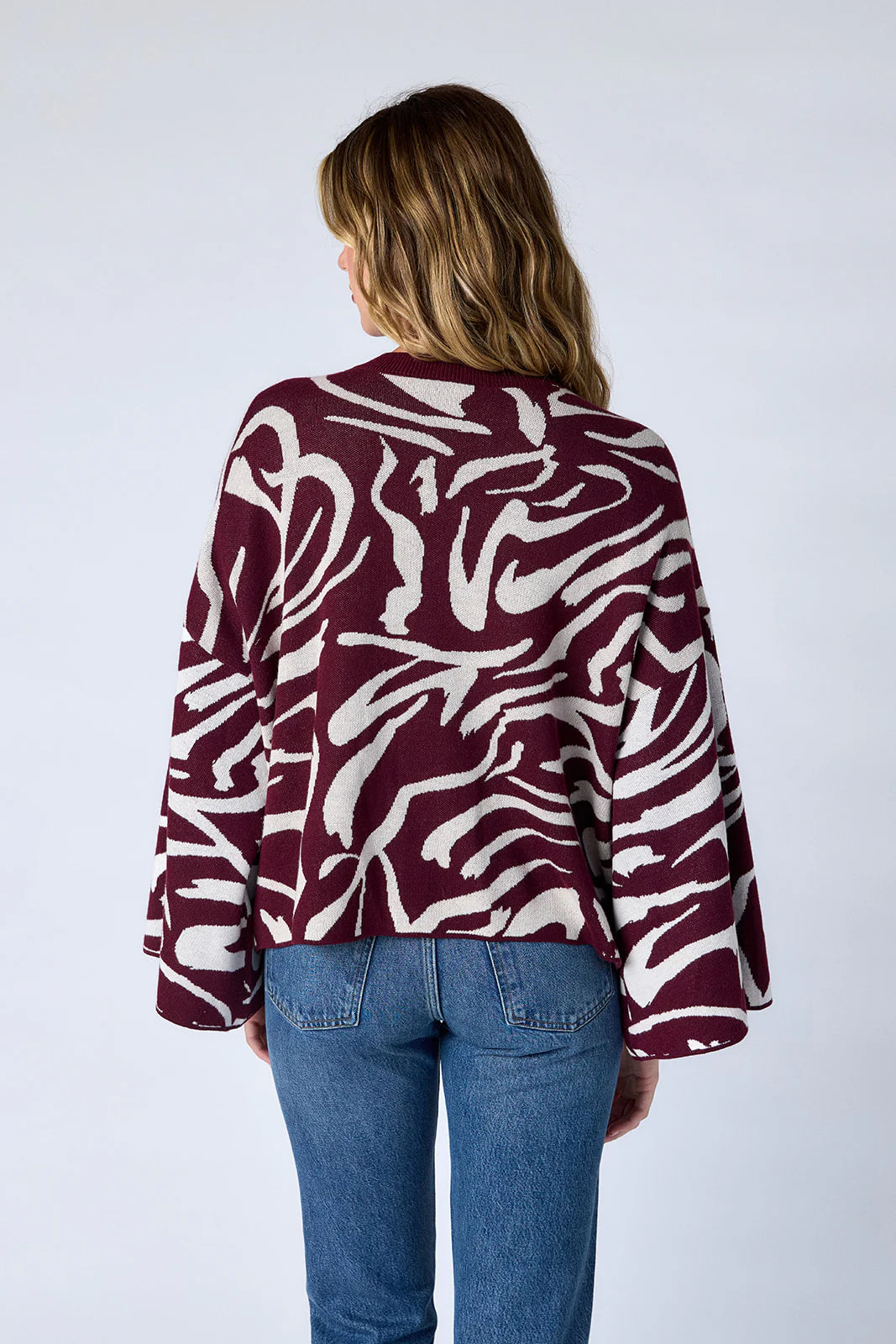 Esme Sweater Top - Zebra