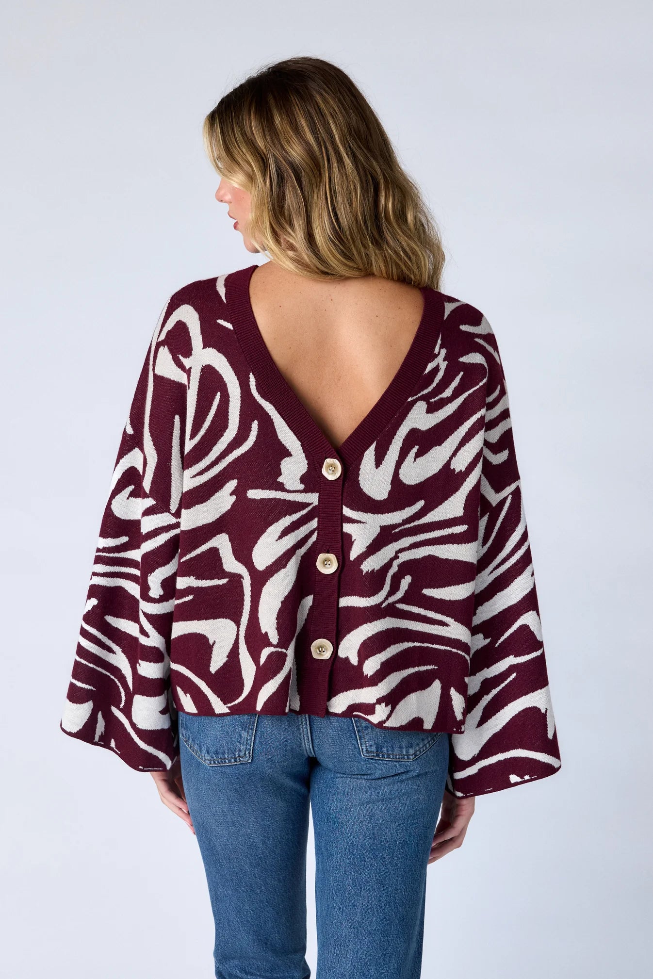 Esme Sweater Top - Zebra