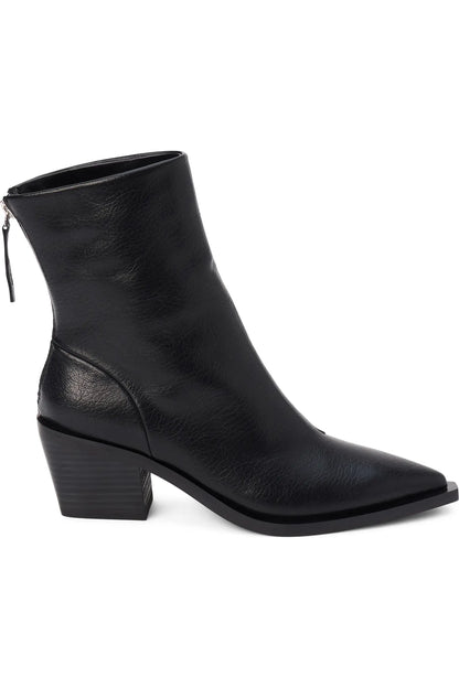 Matteo Faux Leather Boot - Black