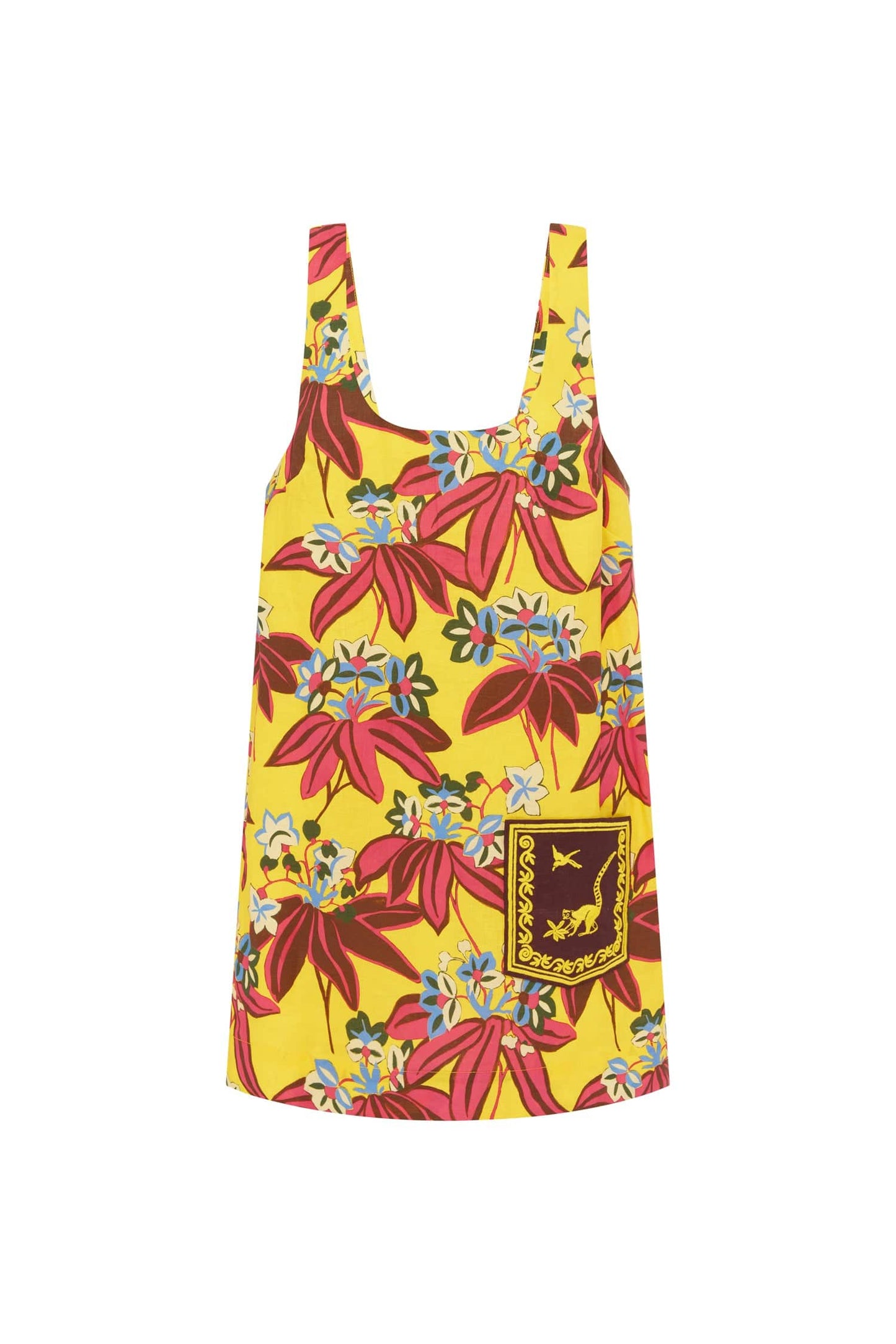 Leo Embroidered Mini Dress - Multi