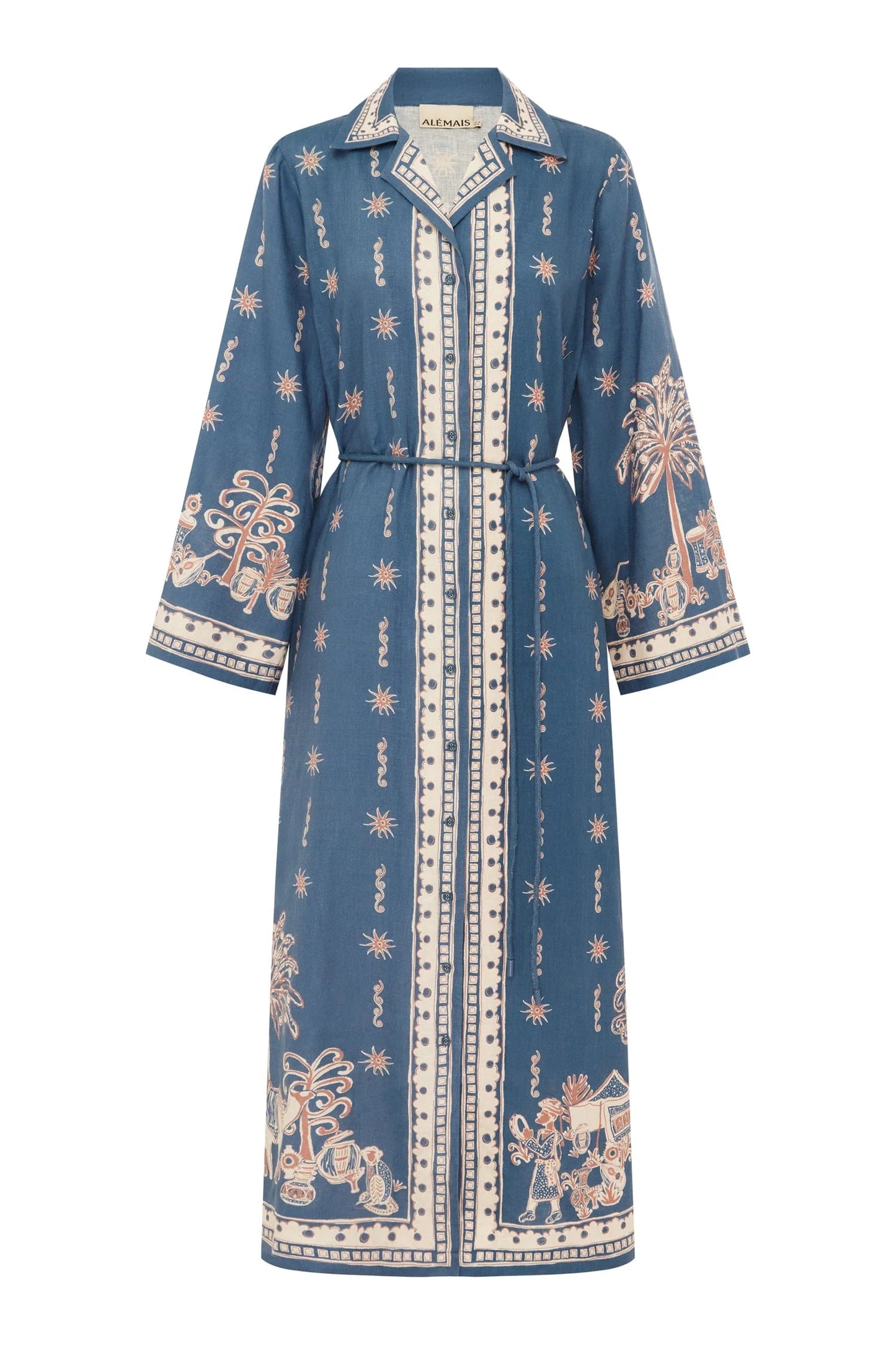 ALEMAIS Acacia Shirtdress - Blue