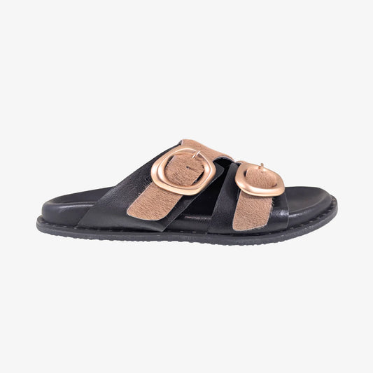 Alora Sandal - Camel Pony Hair