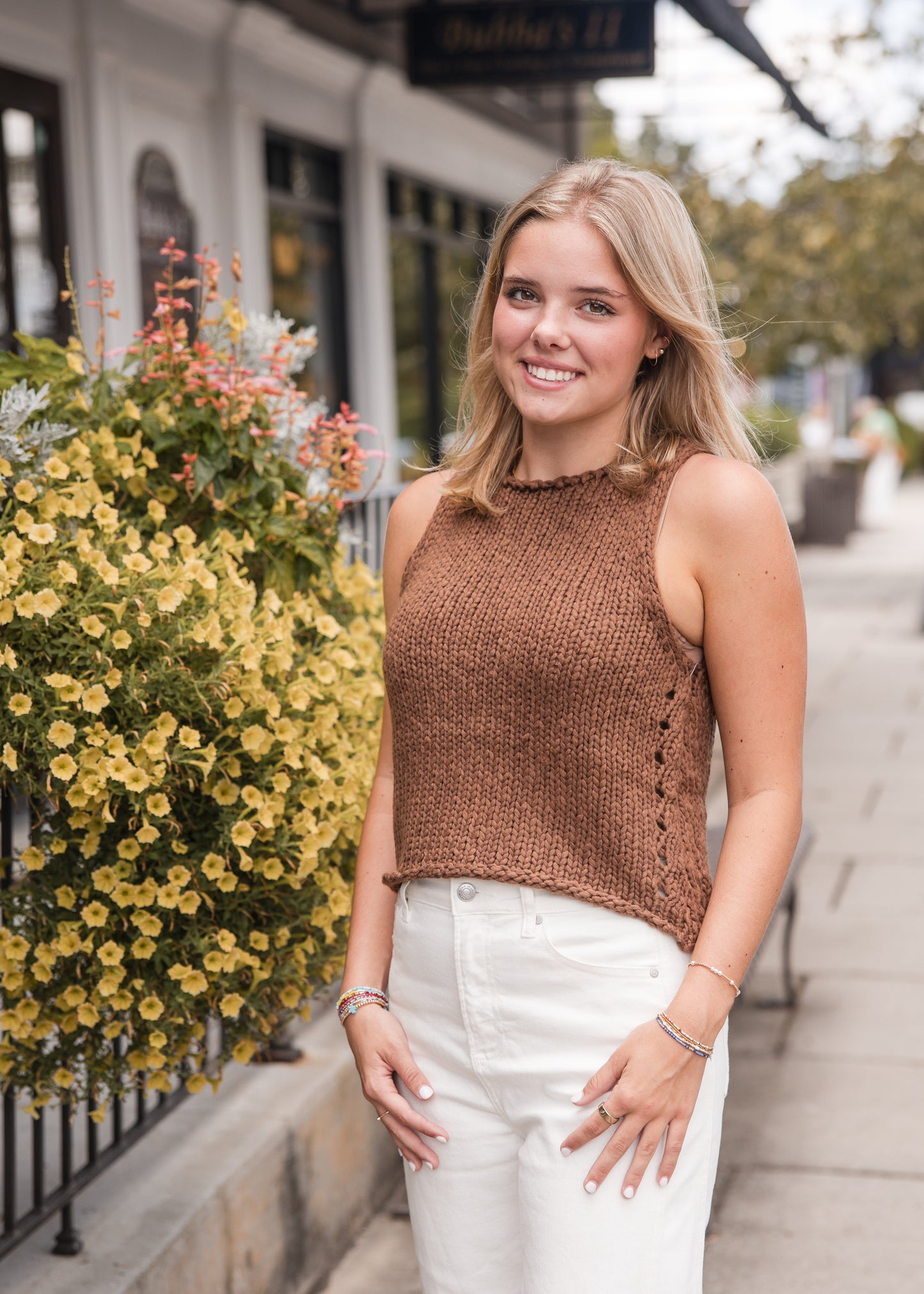 Free People Opal Knit Tank Top - Emperador