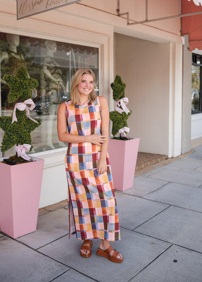 Berkley Dress - Terracotta Check