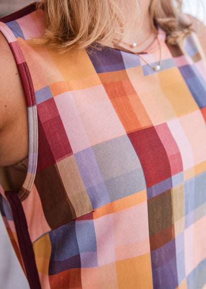 Berkley Dress - Terracotta Check
