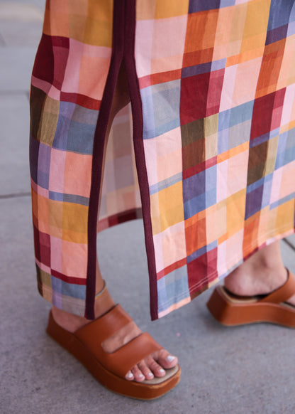 Berkley Dress - Terracotta Check