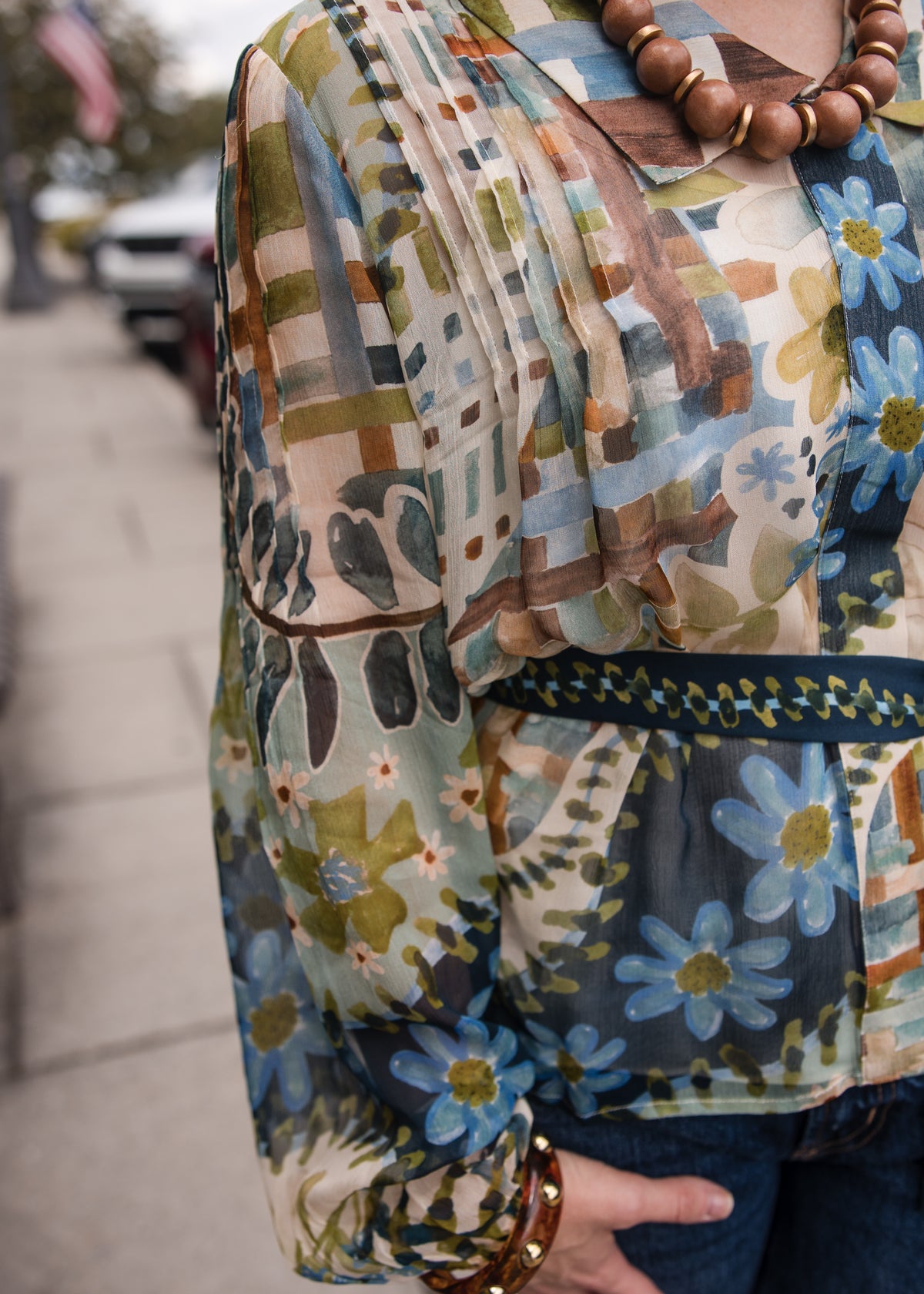Cassie Shirt - Mosaic Meadow