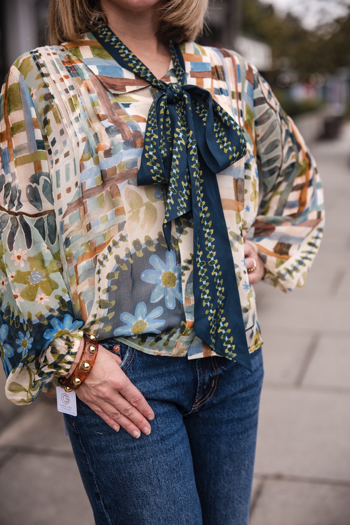 Cassie Shirt - Mosaic Meadow