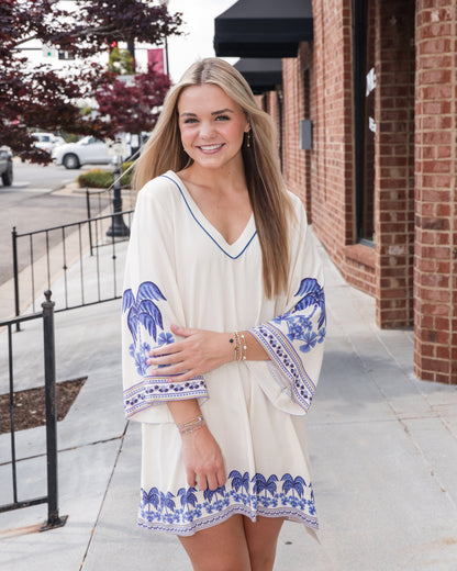Roxi Mini Dress - Blue Mirage