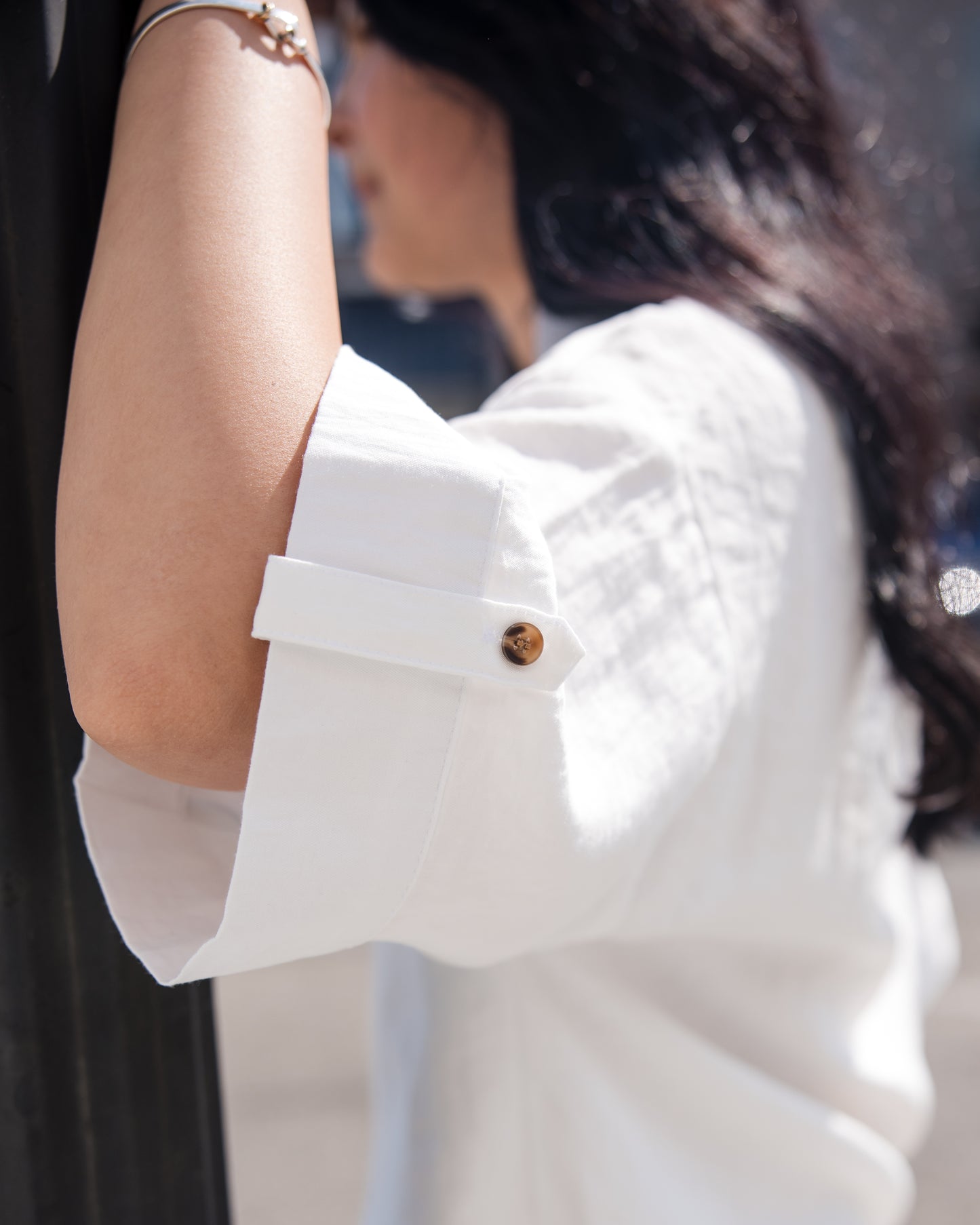 Minx Button Front Shirt - Optic White