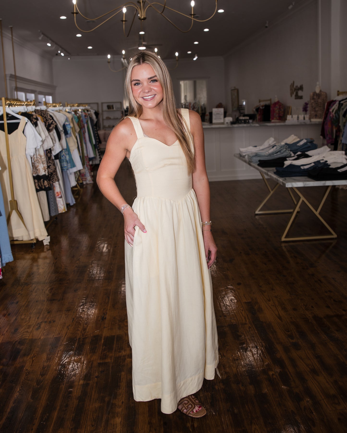 Loretta Dress - Butter Yellow