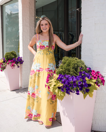 Annalisa Dress - Tropical Bamboo