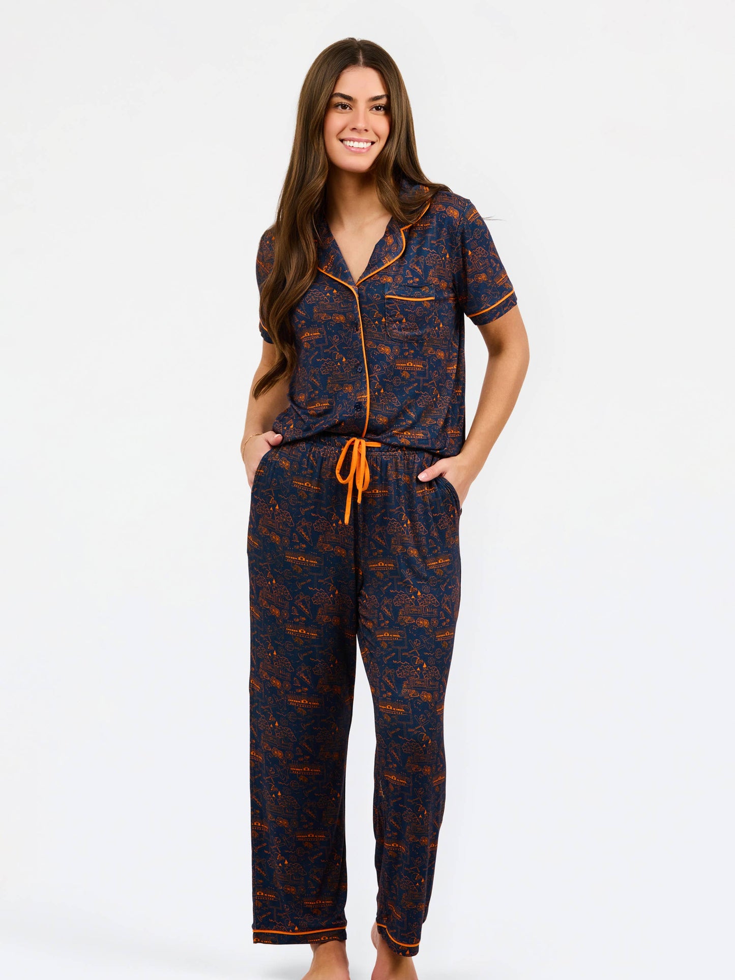 Charlotte Pajamas - Team Toile Auburn