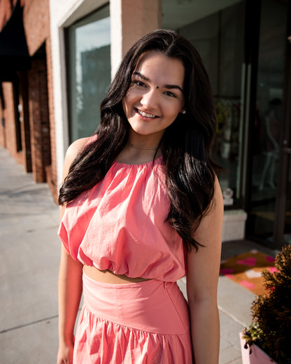 Tara Bubble Tank - Sunset Coral