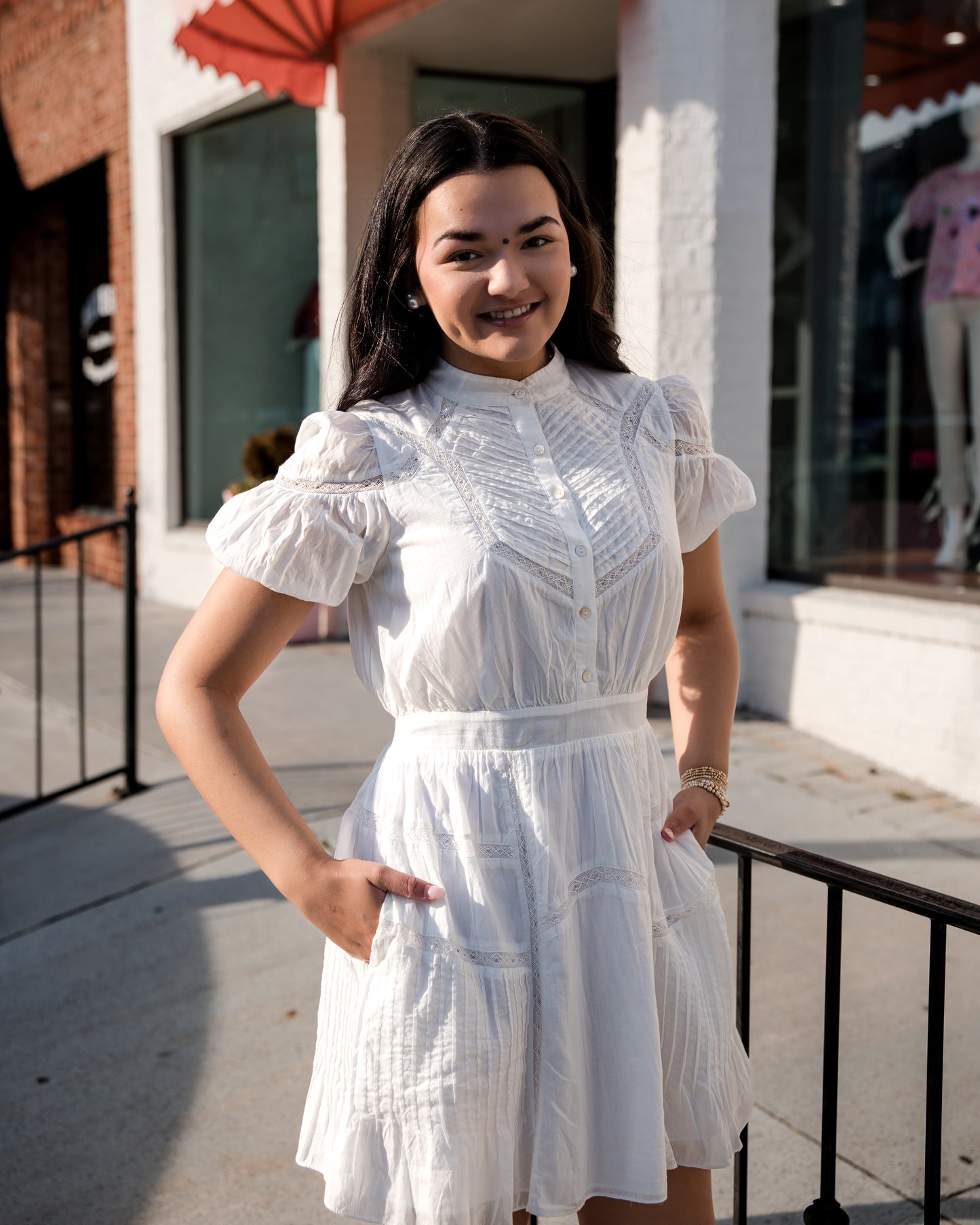 Signe Mini Dress - Ivory