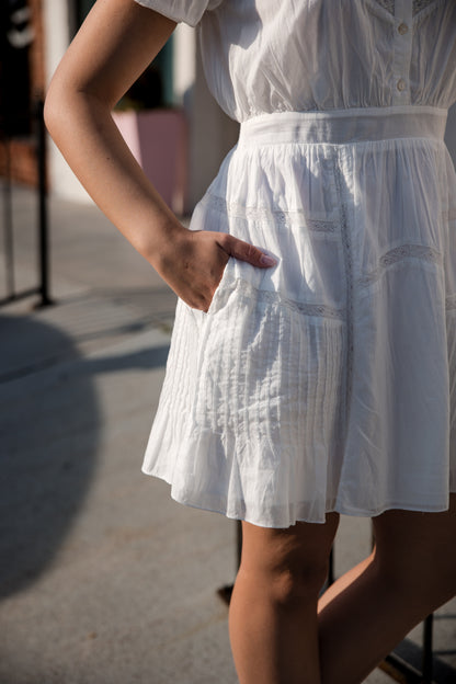 Signe Mini Dress - Ivory