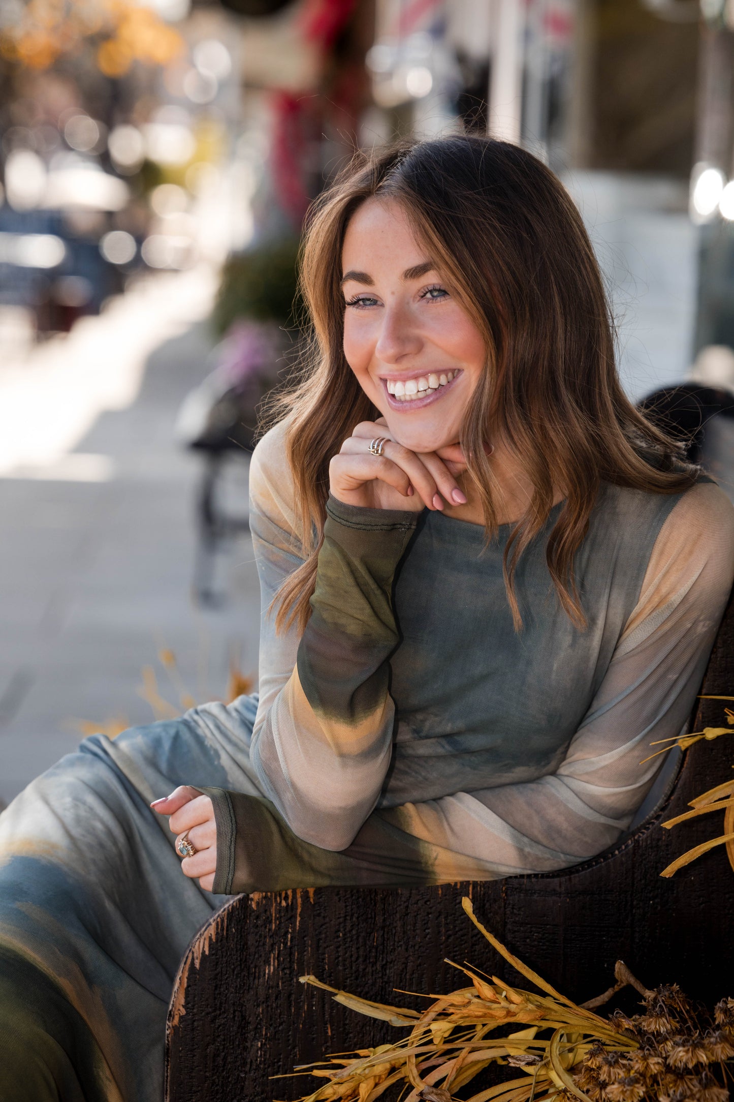 Persephone Ankle Dress - San Bartolo Print